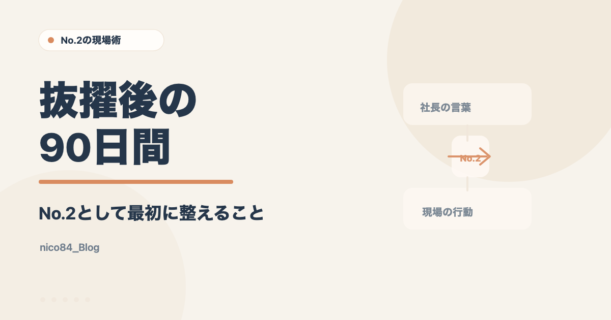 抜擢後の